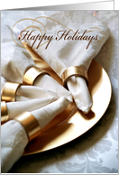 Golden Christmas card