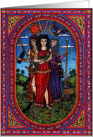 Maid to Crone, Morr’gan, Isis, Hecate card