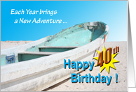Happy 40th Birthday card