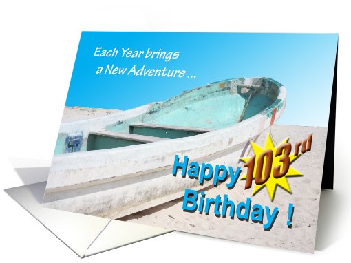 Happy 103rd Birthday card (464247)