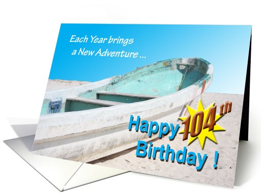 Happy 104th Birthday card (464249)