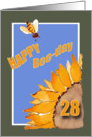 Happy Bee-Day - 28 - Sunflower and Bee card