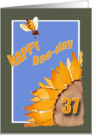 Happy Bee-Day - 37 - Sunflower and Bee card