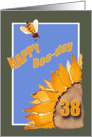 Happy Bee-Day - 38 - Sunflower and Bee card