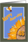 Happy Bee-Day - 46 - Sunflower and Bee card