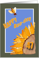 Happy Bee-Day - 47 - Sunflower and Bee card