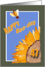 Happy Bee-Day - 47 - Sunflower and Bee card