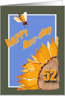 Happy Bee-Day - 52 - Sunflower and Bee card