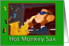 Hot Monkey Sax card