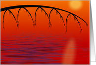 Peaceful Sunset Note Card (blank) card