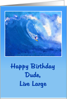 Happy Birthday Surfer card