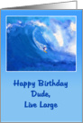 Happy Birthday Surfer card