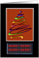 Merry, merry, merry Holiday tree card