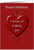 I Dream of holding you Valentine’ card