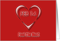 Feel the Heat Valentine card