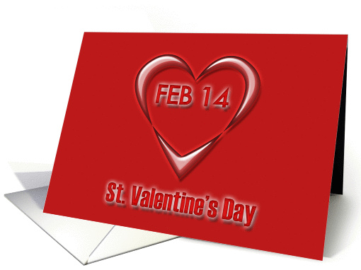 st. Valentines card (blank) card (350038)