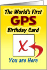 World’s First GPS Birthday Card