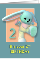 Your 2nd Birthday Sweet Bunny card