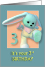 Your 3rd Birthday Sweet Bunny card