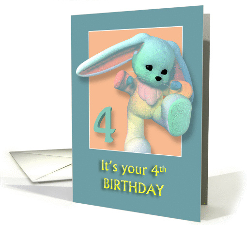 Your 4th Birthday Sweet Bunny card (353955)