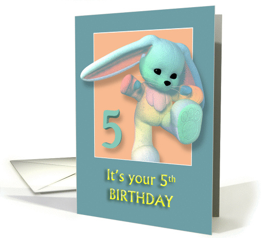 5th Birthday Sweet Bunny card (353957)