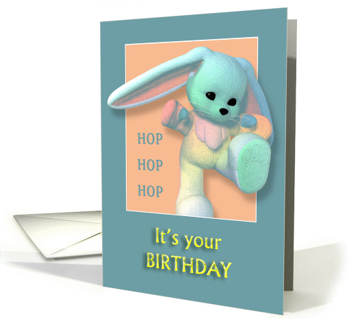 Bunny Hop Birthday card (358169)