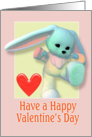 Valentine Bunny card