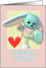 Love Bunny card