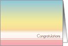 Business Series Three, Congratulations(see notes) card