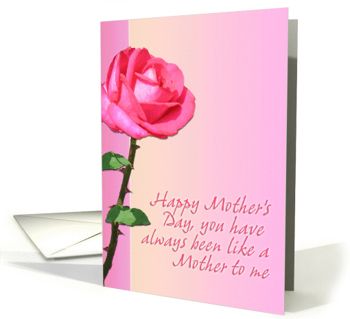 Like a Mother to me on Mother's Day Rose card (361392)