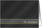 Image Makers, We Apologize (see notes) card