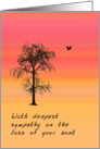 Death of Aunt, Deepest Sympathy card
