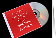 Valentine Music of Love, Special Edition card