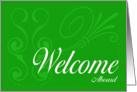 Welcome Aboard New Employee BCG card