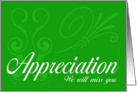 Business Employee Farewell BCG card