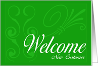 Business Welcome New Customer BCG card