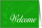 Business Welcome New Customer BCG card