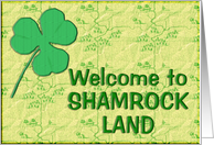 Shamrock Land, one day only. card