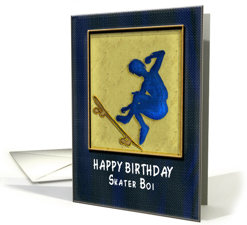 Happy Birthday Skater Boi card (370619)