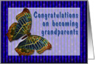 Congrats New Grandparents Cloisonne Butterfly card