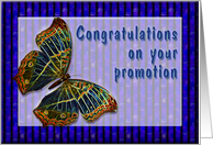 Congrats On your Promotion Enamel Butterfly card