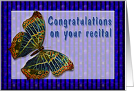 Congrats On your Recital Enamel Butterfly card