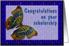 Congrats On your scholarship Enamel Butterfly card