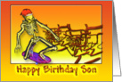 Happy Birthday Son, Skateboarding card