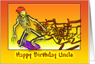 Happy Birthday Uncle, Skateboarding card