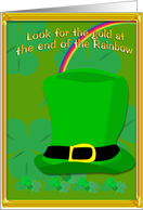 Irish Gold at the end of the Rainbow card