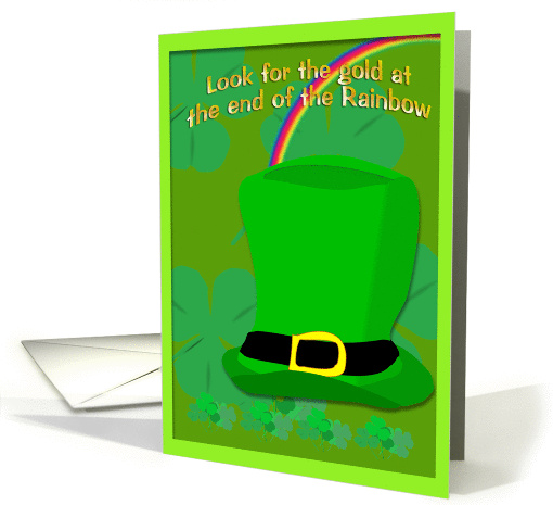 St. Patrick's Day, Gold at the end of the Rainbow card (373928)