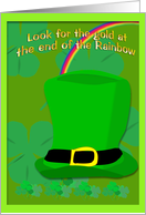 St. Patrick’s Day, Gold at the end of the Rainbow card