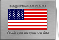 Thank you Marine for your Service card