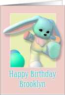 Brooklyn, Happy Birthday Bunny card